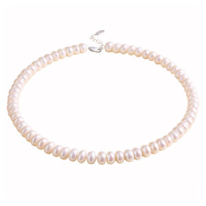 QINGXIANGTAI | Natural Freshwater Pearl Necklace For Women Near-round Ultra-fine