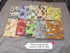 Setelan Piyama ( BAJU PANJANG CELANA PANJANG) Anak Laki Laki