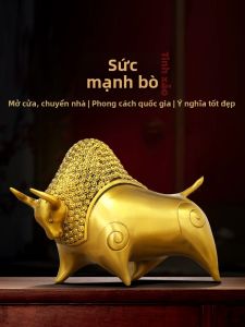 JUSHANYUAN | Tượng Trâu Hút Tài Lộc