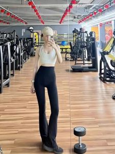 กางเกงขายาวทรงหลวมเอวสูงสำหรับผู้หญิง กางเกงขายาวทรงหลวมสำหรับโยคะ กางเกงขายาวทรงขากระบอกเล็กสำหรับฤดูใบไม้ผลิและฤดูใบไม้ร่วง กางเกงขายาวทรงลำลองสำหรับฤดูร้อน