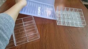 ☪MultiSlot Pen Ganized Box Stationery Display Holder Hard Plastic Pencil Case Writing Containers School Supplies Pen Boxes Empty