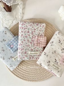 Portable Pocket Book Covers Floral Ins Style Diary Notebook Journal Book Sleeves Cute Rabbit Design Student Study Supplies