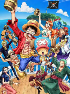 Bandai | Anime O-One P-Piece Character Oil Painting By Numbers Home Decor Modern Wall Decor for Living Room Bedroom Perfect Gift No Frame
