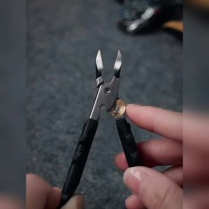 Bộ Dụng Cụ Cắt Móng Chân Mọc Ngược Laihemi Bằng Thép Không Gỉ Thiết Kế Cong Có Khóa Răng Cưa Tính Năng Chống Văng Dành Cho Móng Dày Cứng Kèm Hộp Kim Loại.