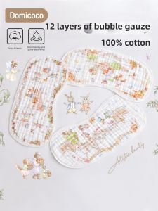Domicoco | Khăn Gối Cotton Thấm Hút Mồ Hôi Chống Nôn Trớ Cho Bé
