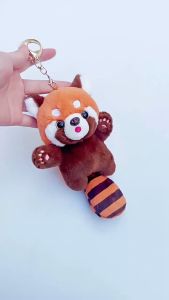 Cute Cartoon Red Panda Plush Toy Pendant Little Raccoon Doll Keychain Doll Playground Raccoon Stuffed Backpack Decor Gifts Kids Red Panda Plush Toy Pendant Little Raccoon Doll Cute Cartoon Keychain Doll Raccoon Stuffed Backpack Decor Gifts