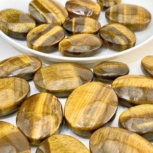 Random 1PC Tiger Eye Palm StoneStone CollectionsExcellent GiftsFriend GiftDIY DecorationRoom Decoration