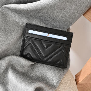 ของแท้บางเฉียบ หนัง ผู้ถือบัตรกระเป๋าสตางค์ใบขับขี่แบบพกพายุโรปและ สไตล์อเมริกัน MOONLIGHT MORIA Functional Mini Bag