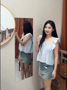 XUXU Arch Acrylic Mirror HD Body Mirror Acrylic Mirror Full Body Mirror Wall Mirror Soft Mirror Wall