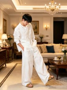 JIARONG | Summer Lightweight Mens Loose Casual Linen Pants