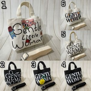Tas Tote/Tas Selempang Wanita Size Mini Kanvas