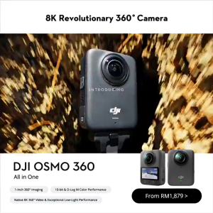 DJI Osmo 360 - 8K Revolutionary 360° Camera | 1-Inch 360° Imaging | 100-Min 8K/30fps Recording |10-bit & D-Log M