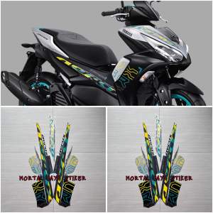 STIKER STRIPING LIS LES BODY MOTOR AEROX 155 NEW 2024 VVA