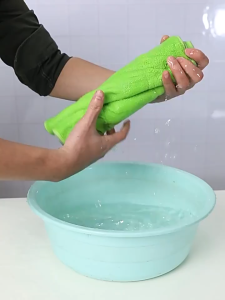 Ready Stock: Double-Sided Microfiber Cleaning Cloth – Soft Absorbent and Durable