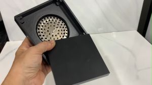 Thoát sàn màu đen 12x12cm KAG-TS196 màu đen phễu thoát sàn chống hôi màu đen