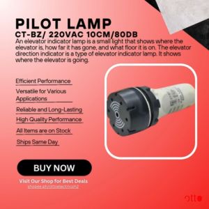 Pilot Lamp (Black White) - CT-BZ/ 220VAC 10cm/80db (29mm 20mm x 66mm length)