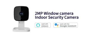 1080P WiFi Window Camera Full Color Night Vision Two-Way Audio Through Window Indoor Home Security Baby Monitor Surveillance Cam