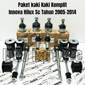 Bushing Arm Set - Ball Joint - Tie Rod - Rack End - Link Stabil - Karet Stabil Toyota Innova Hilux Sigle Cabin 2005-2014