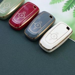 Ford Car Key Cover Chrome Reflection TPU Car Key Cover Protector Explorer Mondeo Fusion Mustang Edge