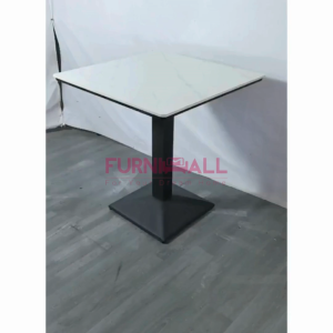 Furnimall Glossy Sintered Stone Dining Table Cafe Table Modern Meja Makan Batu Meja Kafe Restoran