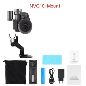 NVG10 Night Vision Scope 1080P WIFI Monocular 5X Zoom IP66 Waterproof Ideal for Outdoor Adventures & Security