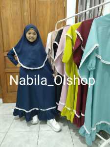 Gamis Anak Perempuan Plus Hijab 1-12 Tahun