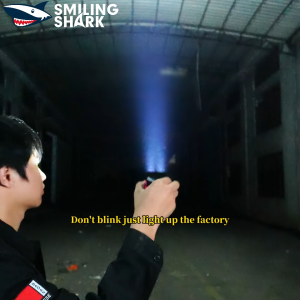 SMILING SHARK SD5370 LED Mini Flashlight 9Mode Work Torch Light Type-c Rechargeable With COB Sidelight Waterproof Outdoor Camping Working Lighting