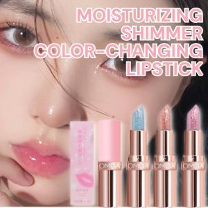 Changing Lipstick Moisturizing Pearl Glitter Shimmer Shifts With PH Levels Hydrating Vitamin E Enriched Long Lasting Wear