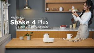 Máy lắc sữa và hâm sữa bằng khí nóng FATZBABY Shake 4 Plus FB3968VN lắc sữa 360 độ giữ ấm 24 giờ