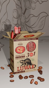 Combo 2 Hộp ( 36 gói x17g ) - Cà Phê Hoà Tan Luwak 3in1