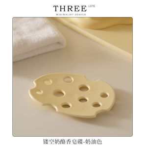 Tlife Ceramic Soap Dish Drainage Bathroom Accessories No Water Accumulation Soap Holder Nordic Style Household Essentials