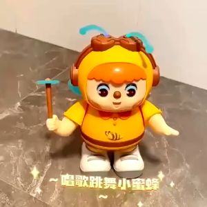 Đồ chơi chú ong nhảy múa đèn nhạc vui nhộn đồ chơi ong vàng cầm hoa nhảy múa vui vẻ đô chơi đèn nhạc giải trí cho bé