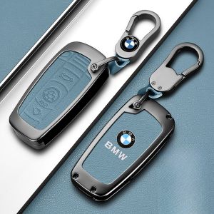 เคสกุญแจรถยนต์ BMW เข้ารูปโลหะแบบใส่ได้สำหรับรุ่นเก่า X1 1 Series 3 Series 5 Series 6 Series X5 X6 Z4 E90