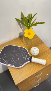 Retailmnl JT-1 T300 Pickleball Paddle – Carbon Fiber Glossy Black Lightweight Non-Slip Grip Black/Red/Purple/Blue/White