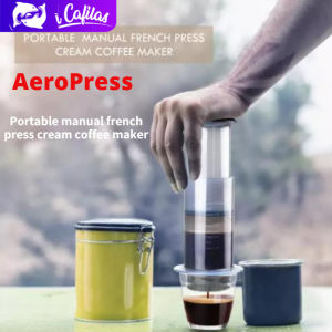 New AEROPRESS Filter Go Travel Instant Brew Portable Coffee Press Maker with 50pcs Filter [i Cafilas] [KF06]