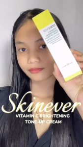 SKINEVER Vitamin C Sunscreen Tone-Up Cream Brightening Blemish Control Sunscreen SPF30+ PA+++ Anti-Darkness Daily Face Sunscreen