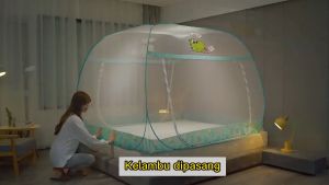 Kelambu Tidur Bentuk Kotak Kelambu Lipat Kelambu Tirai Anti Nyamuk Jumbo Berkualitas / 200*220CM / 180*200CM / kelambu / kelambu anti nyamuk tebal jumbo