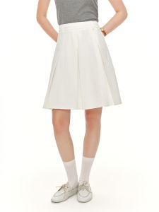 DUSHU | Academic Style High Waist A-Line Skirt