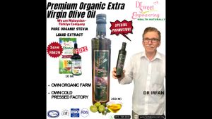 [Dr Sweet] 500ML Extra Virgin Olive Oil | Minyak Zaitun | Made in Turkiye | Organik | EVOO | Pure Olive | Premium | Halal