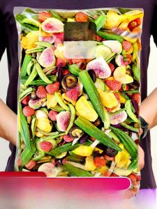 Crunchy Fruit And Vegetable Mix Dried Mushroom Ready to Eat 500g Bag from Shandong China Tang Snacks Premium Edition