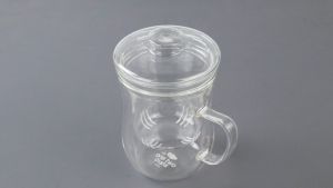 Gelas Cangkir Teh Kaca Tahan Panas Tea Cup Mug dengan Saringan Infuser Gelas Saringan Kaca Aesthetic Unik Gelas Cangkir Saring Tahan Panas Seduh Herbal Rempah Teh One Two Cups Gelas Cangkir Teh Tea Cup Mug with Infuser Filter - C225 [Gratis Packing]