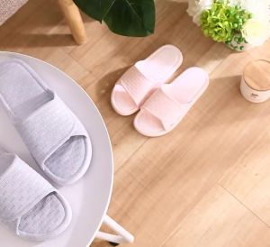 Dép mang trong nhà chống trượt 8520W chữ nhật tiện dụng dép nữ đi trong nhà tắm