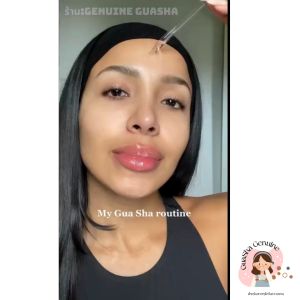 GuaSha สำหรับ นวดหน้า ที่นวดหน้า กวซานวดหน้า หยกเเท้100/ กู้เก็บเจาะ ลูกกลิ้ง หินกัวซาหยกแท้