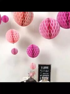 Nurm 25cm Honeycomb Ball Lantern Birthday Christening Anniversary Anniversary Party