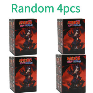 Bandai | 6PCS NARUTO Akatsuki Organization Series Figure Animation Uchiha Itachi Ornament Action Figure Toy Model Birthday Gift ﻿