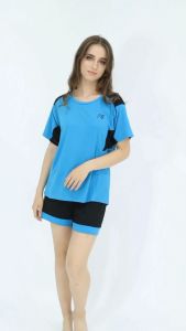 Setelan Baju Tidur Wanita FELANCY Bahan Katun Kaos Elastis Adem Lembut 2107F