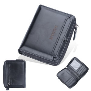 Baellerry | Ví Nam Baellerry Cổ Điển Bằng Da Thật Ví Ngắn Nam Đựng Thẻ Thời Trang Chất Lượng Cao Bên Trong Bằng PU Nhiều Ngăn.