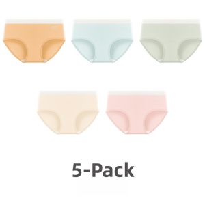 miiow | Pure Cotton Antibacterial Triangle Womens Underwear Breathable Seamless Spring Summer Mid Waist Shorts MiiOW Cat Person