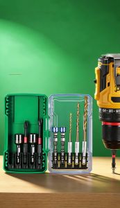 10PCS Fast Driving Impact Resistant Impact Bit Set Hex Shank S2 Steel Drill Bit Set Magnetic Hex Shank Bit Impact Driver