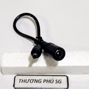 Cáp chuyển nguồn DC (5.5mm X 2.1mm) ra đầu 3.5mm x 1.35mm dài 15Cm (Giá bán 1 Sợi)